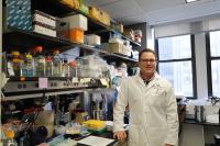 Man standing in lab environment